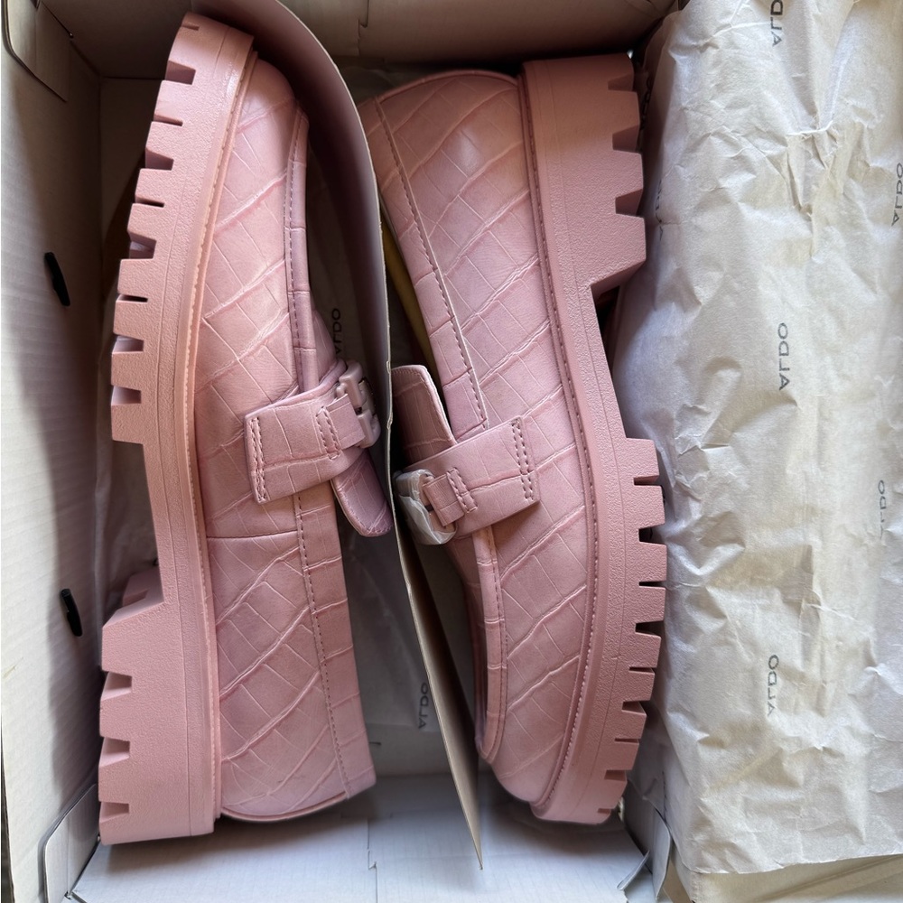 Aldo Pink Loafers
